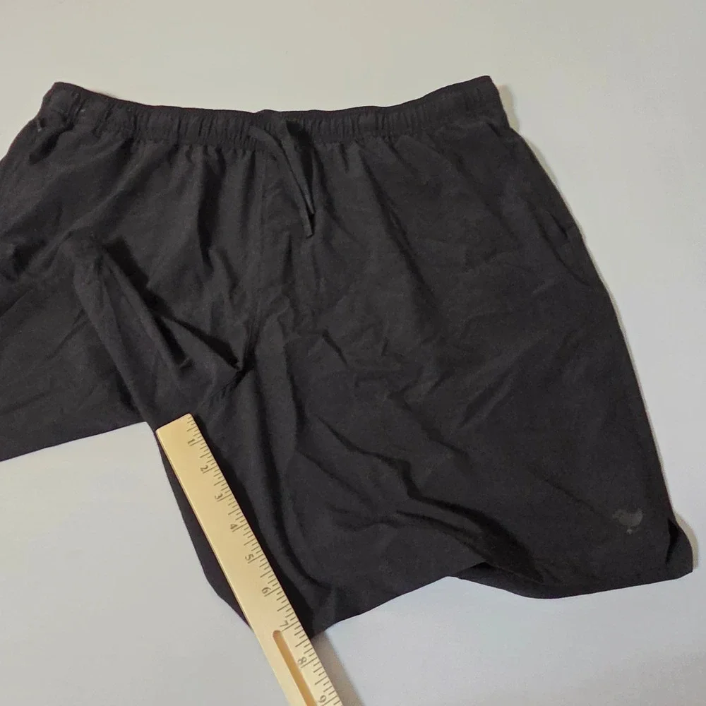 Bad Birdie Golf Shorts Men XXL Black Elastic Waist Drawstring Athletic Active